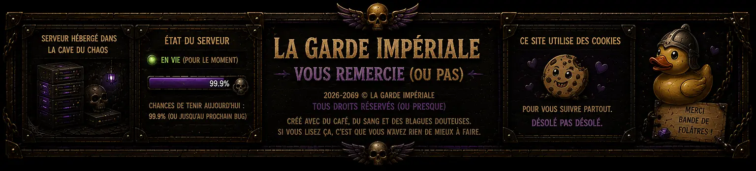 La garde Impériale vous remercie