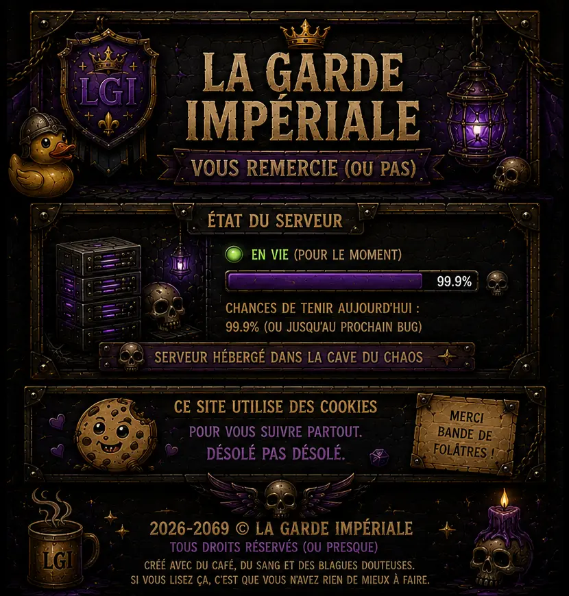 La garde Impériale vous remercie